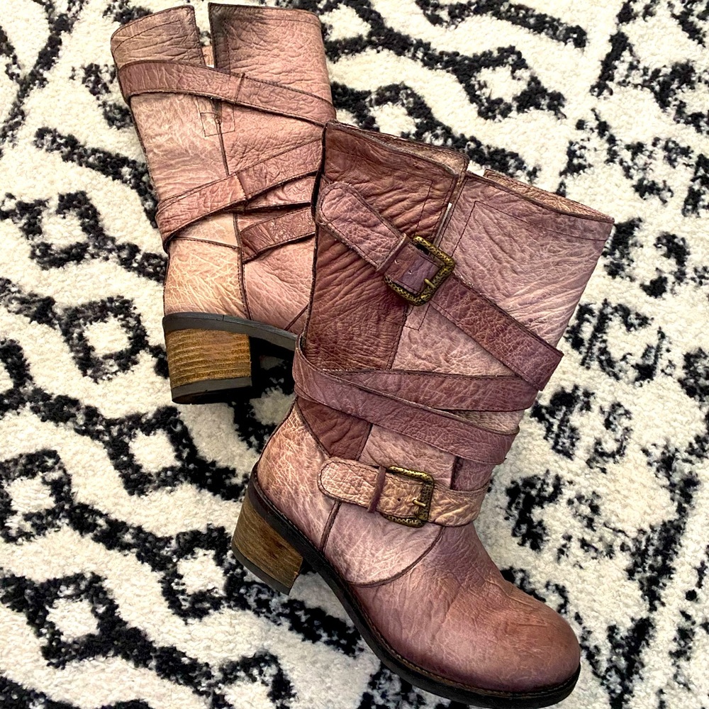 Steven by Steve Madden Bulett Leather Boots